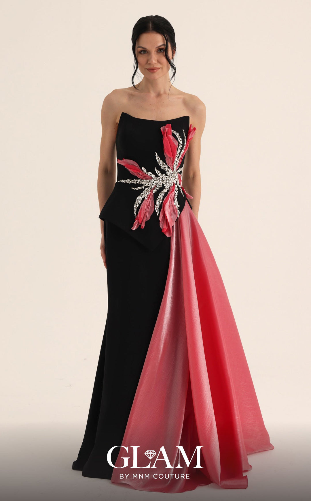 MNM Couture O07806 Strapless Sleeveless Mermaid Couture Dress