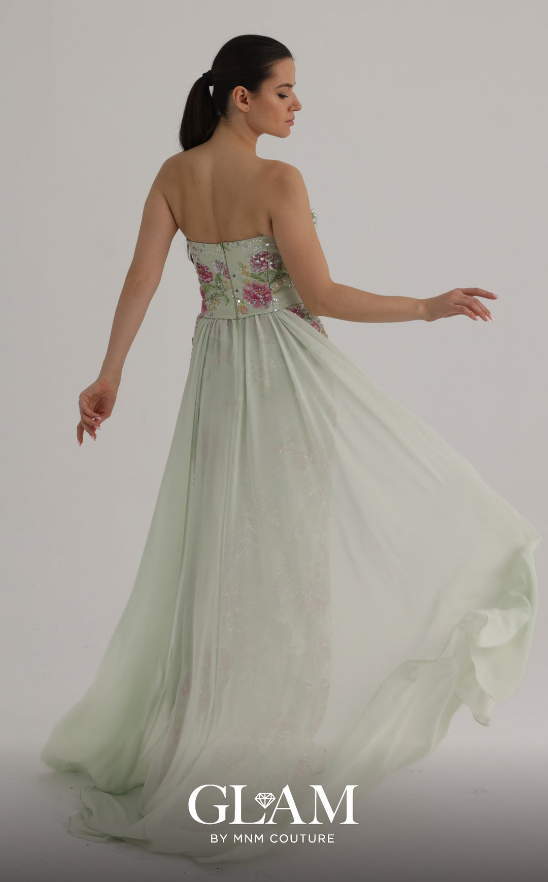 MNM Couture O07858 Sweetheart Strapless Sheath Couture Dress