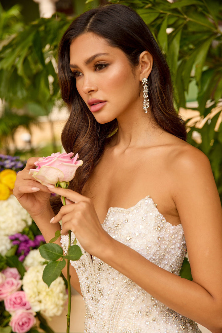 Ava Presley 47244 - Elegant Long Beaded Gown - FOSTANI.com