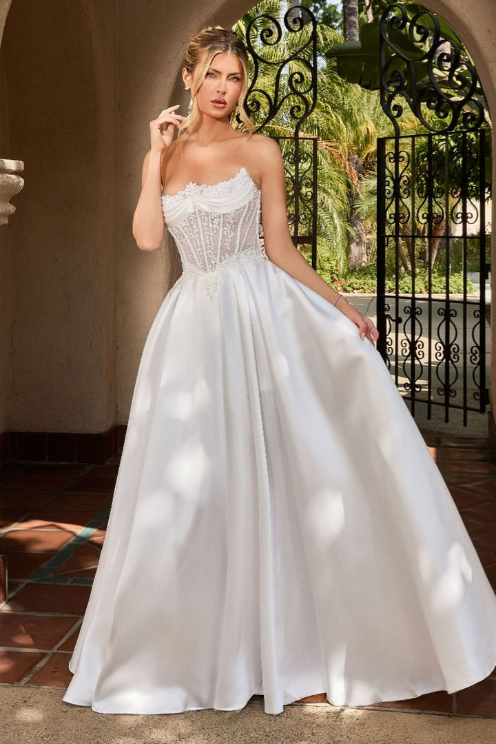 Ladivine CC511W Sweetheart Neckline Strapless Corset Dress