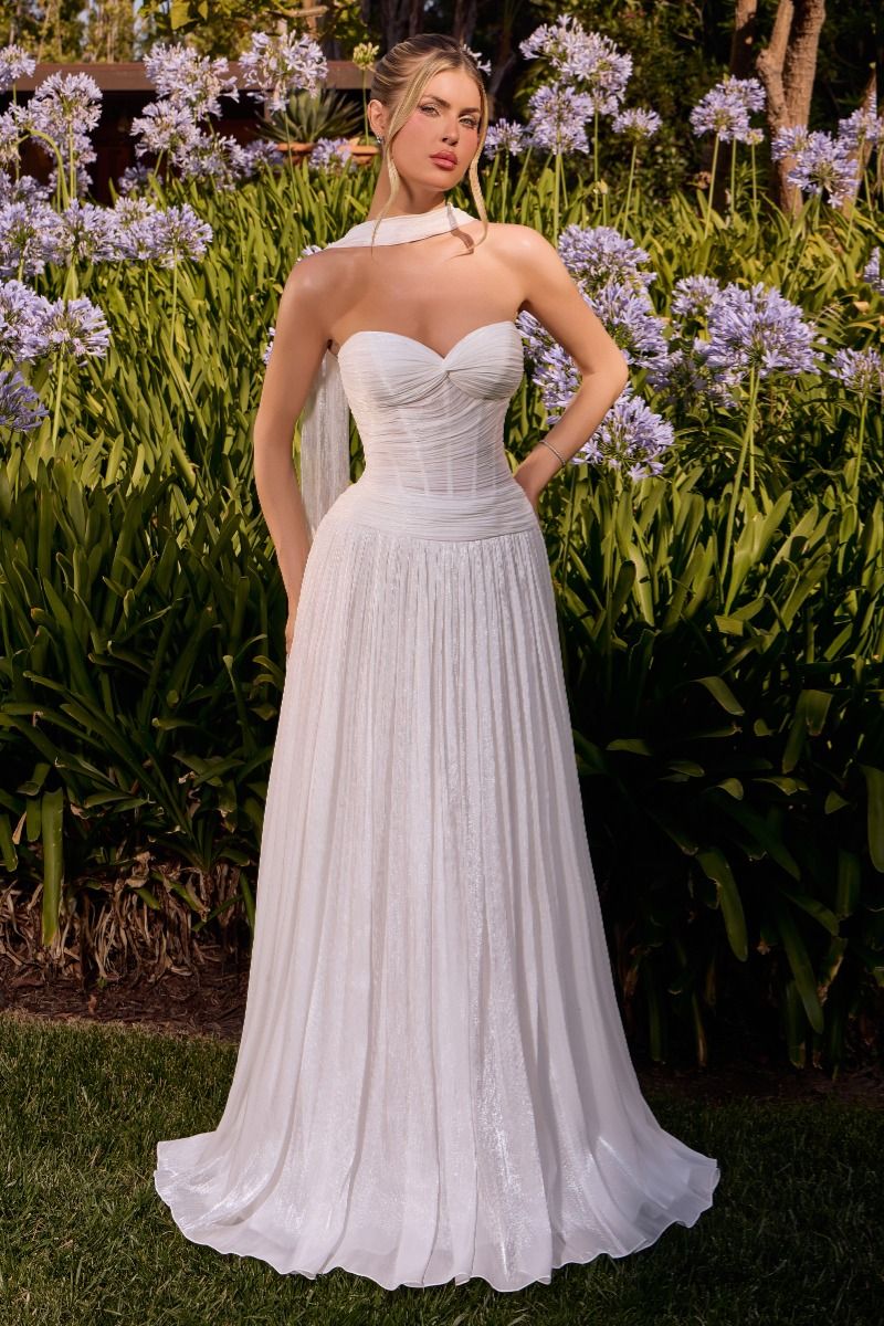 Ladivine CD414W Strapless Corset Bridal Dress