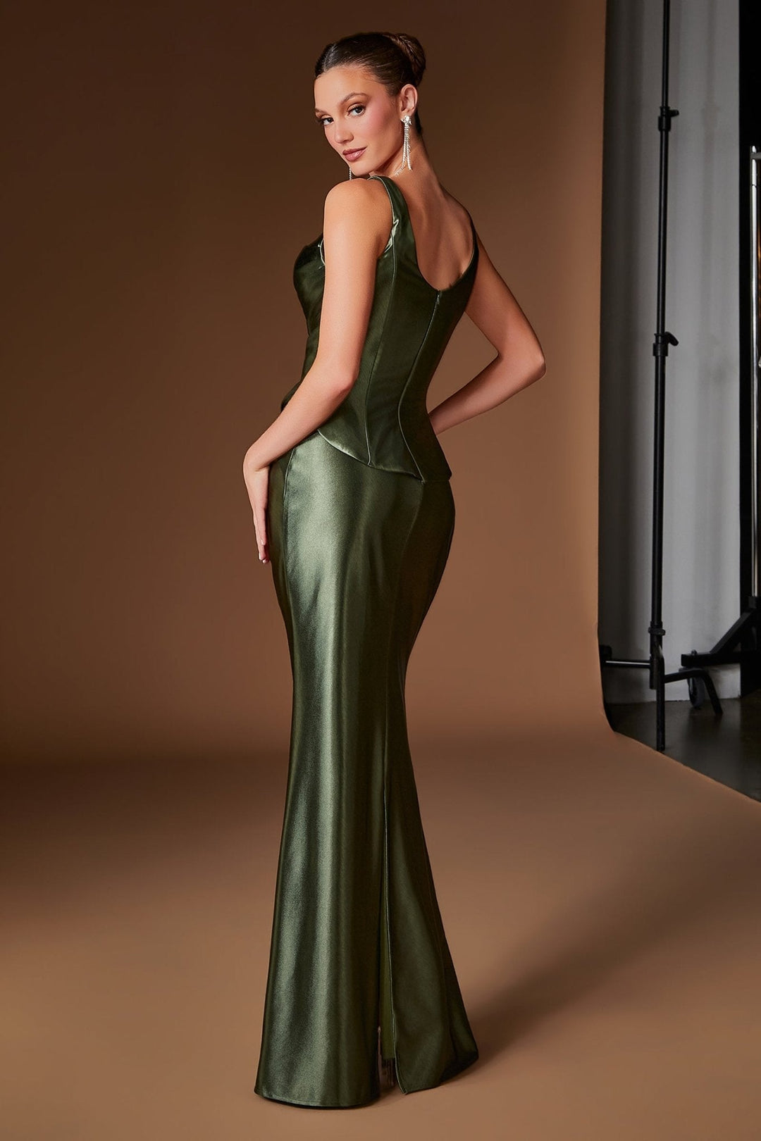 Ladivine CH2604 Beaded Floral Lace Bridesmaid Dress