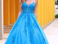 AMARRA 88536 Sheer Corset Lace Prom Dress 2026