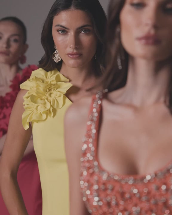 Mac Duggal 2253 Sleeveless Scoop Neck Embellished Jersey Gown video