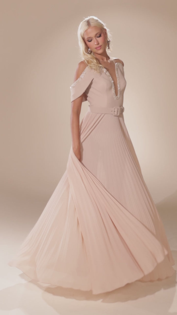 Abdo Aoude D9 Off-The-Shoulder Couture Dress