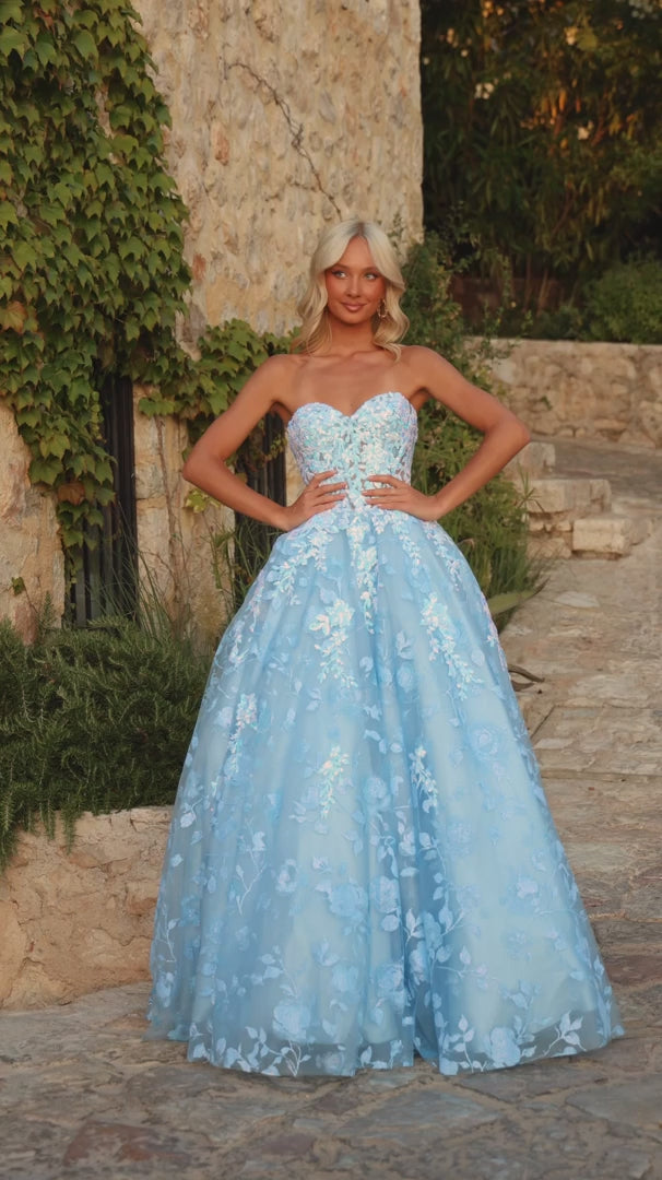 AMARRA 89513 Sweetheart Applique Prom Dress 2026