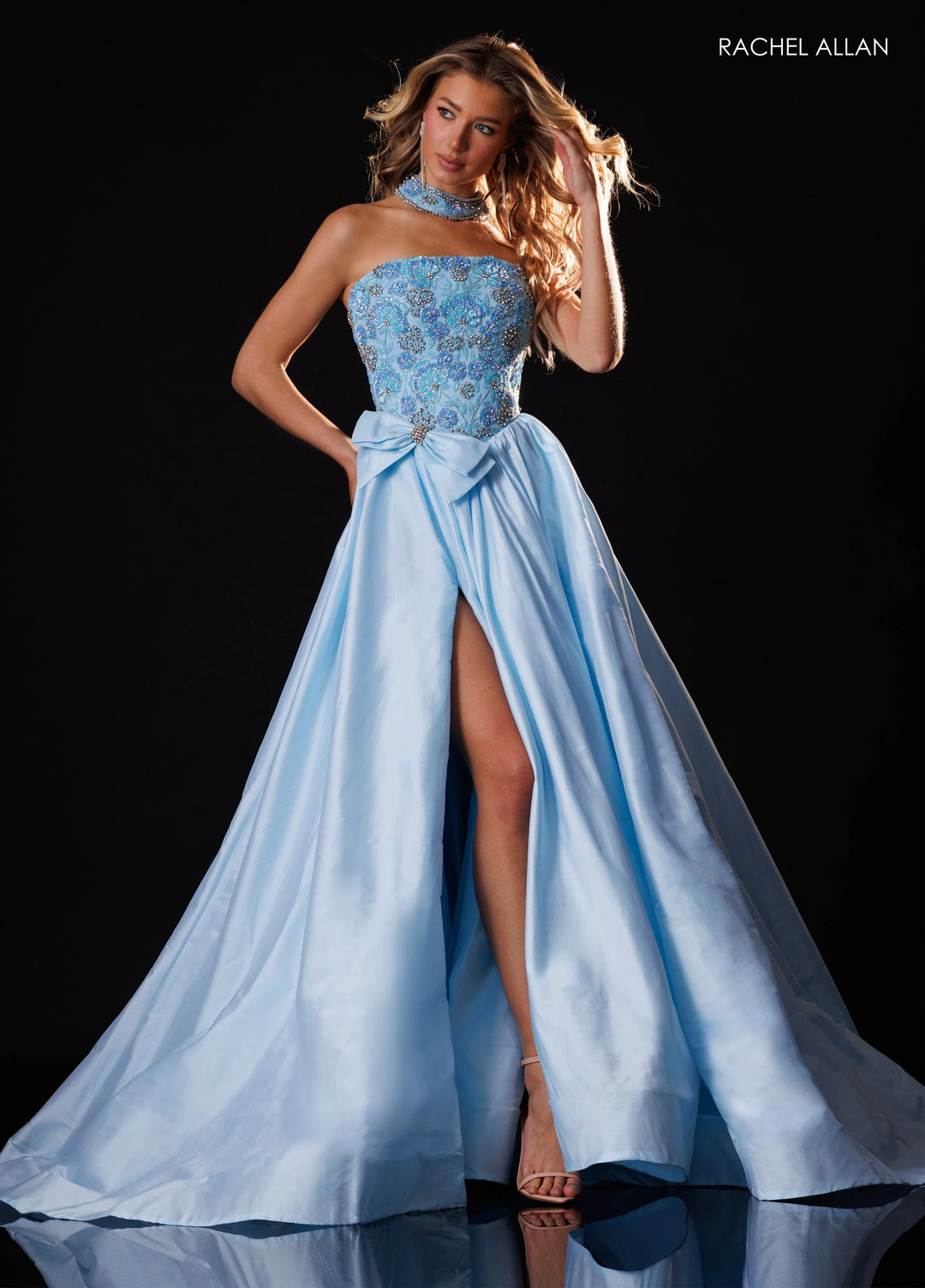 Rachel Allan 50423 Strapless Ball Gown Pageant Dress - FOSTANI.com