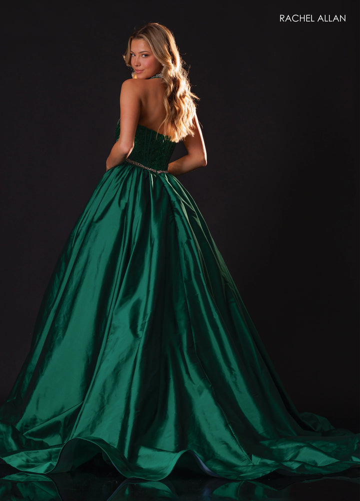 Rachel Allan 50439 Strapless Corset Ball Gown Pageant Dress - FOSTANI.com