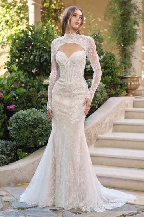 Andrea & Leo Couture WL071 Detachable Lace Bolero Corset Bridal Gown
