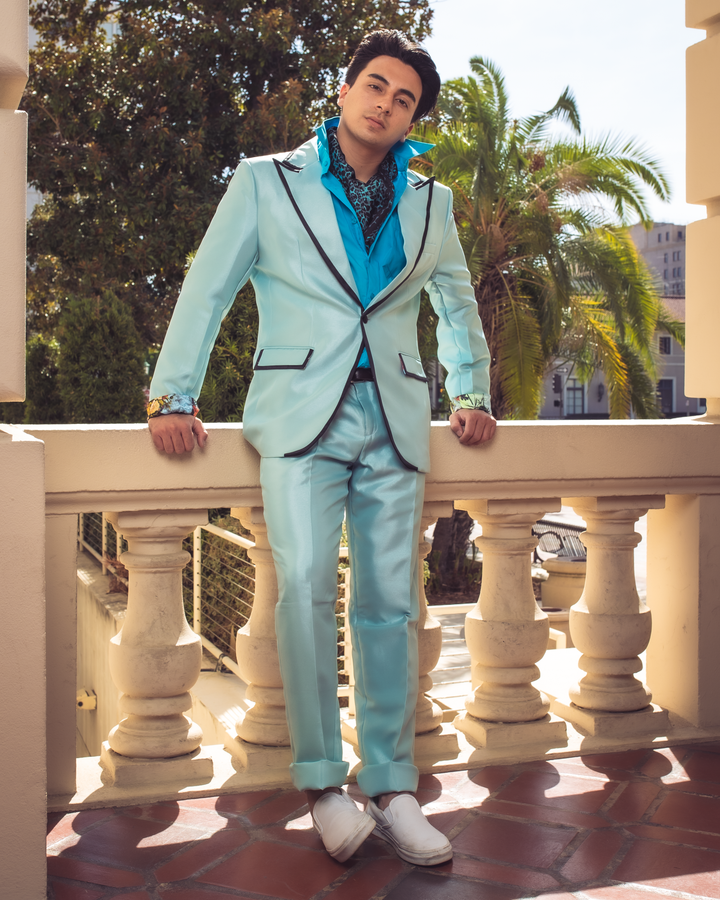 Peanut Butter Collection Johnny B-Sky Blue suit - FOSTANI