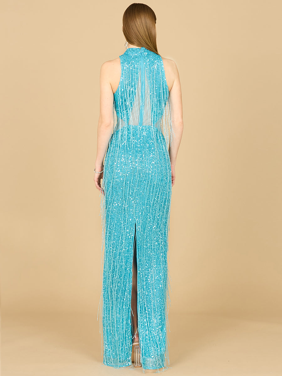 Carrie Fringe Beaded Dress - FOSTANI